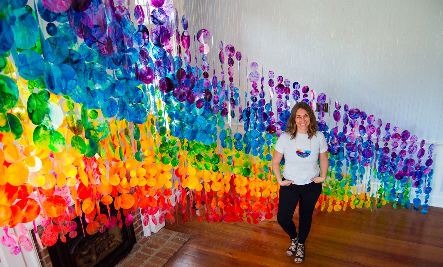 RainbowColored Art Installations by Jane Cheek Daily design