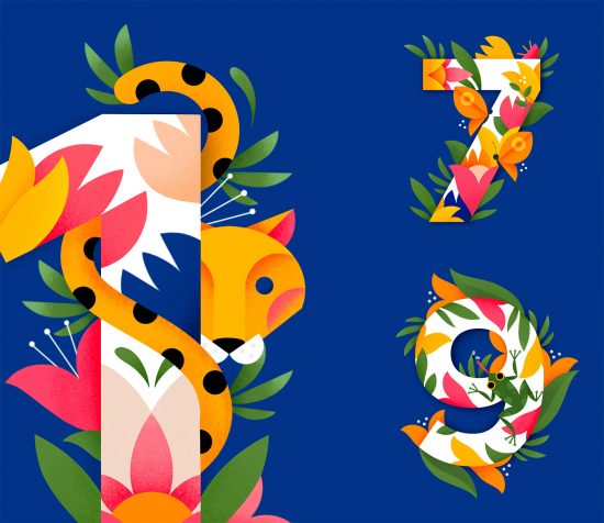 Animal & Flower Alphabet: Typographic Illustrations by Silvia ...