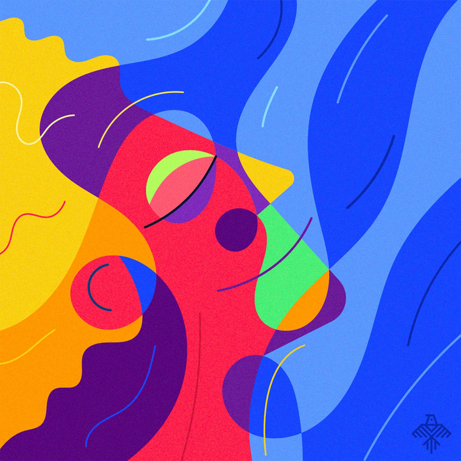 Abstract Illustrations Portraits By Mark Rise Daily Design 