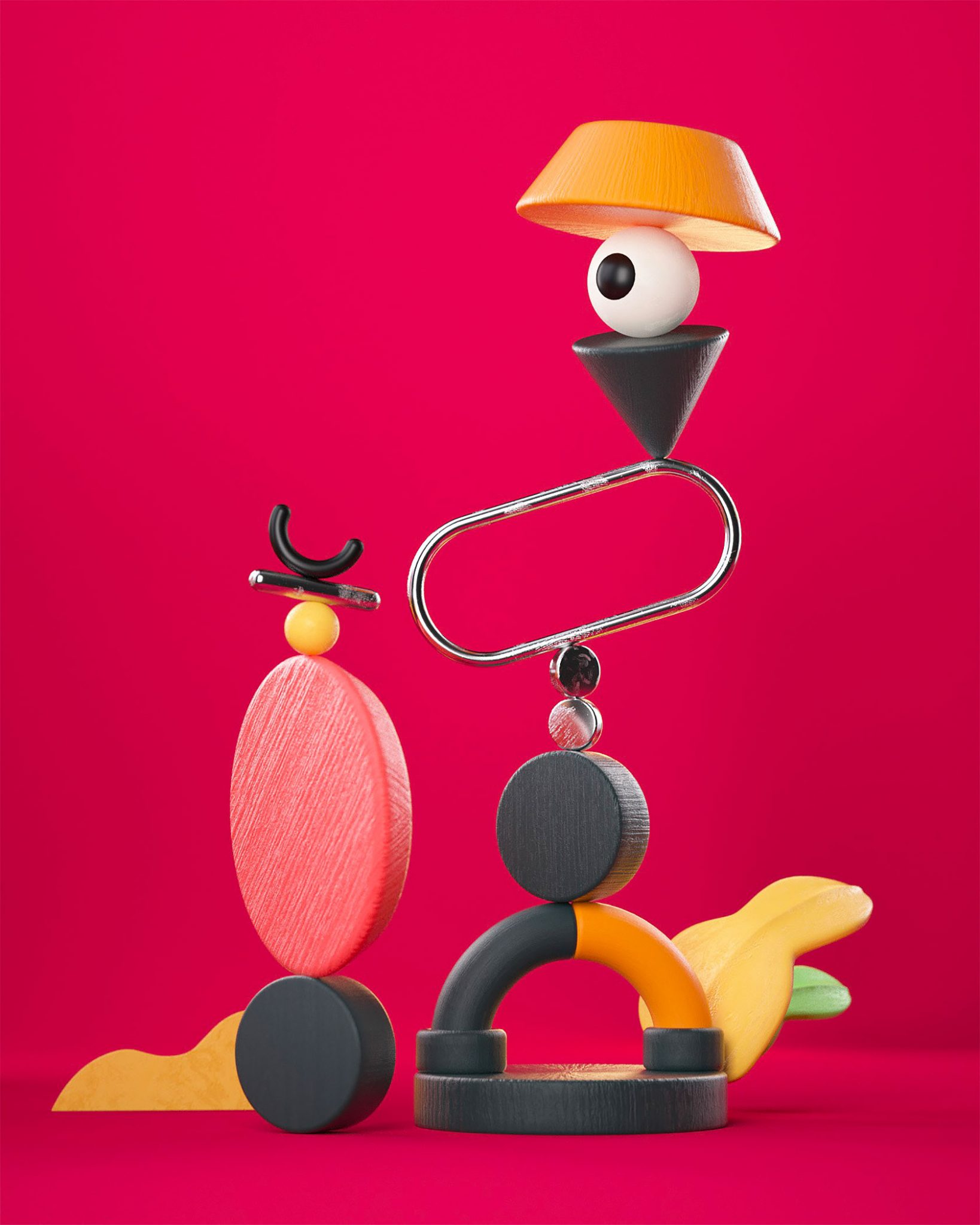 Crazy Totems: 3D Creations by Emanuele Marani | Daily design ...