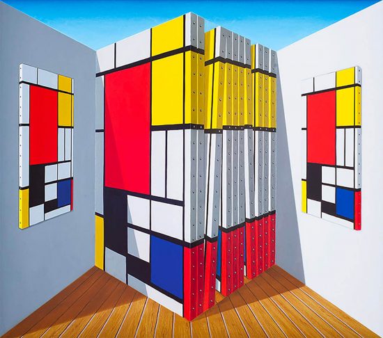 The Reverse Perspective Paintings of Patrick Hughes | Daily design ...