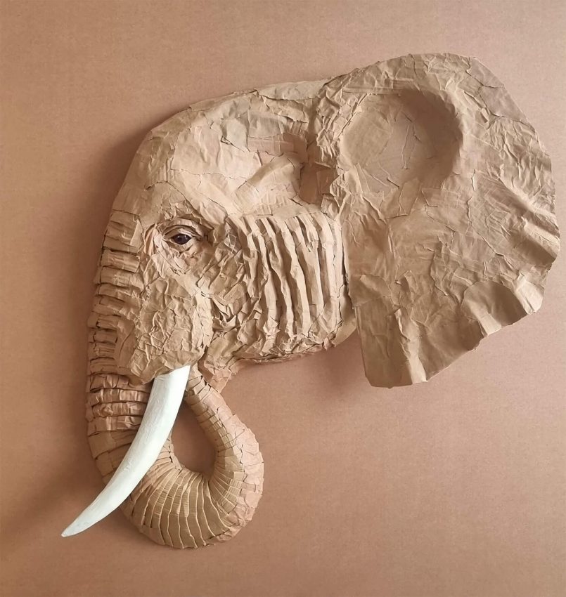 Cardboard Animal Sculptures By Josh Gluckstein Daily Design Inspiration For Creatives Cardboard Animal Sculptures By Josh Gluckstein Daily Design Inspiration For Creatives
