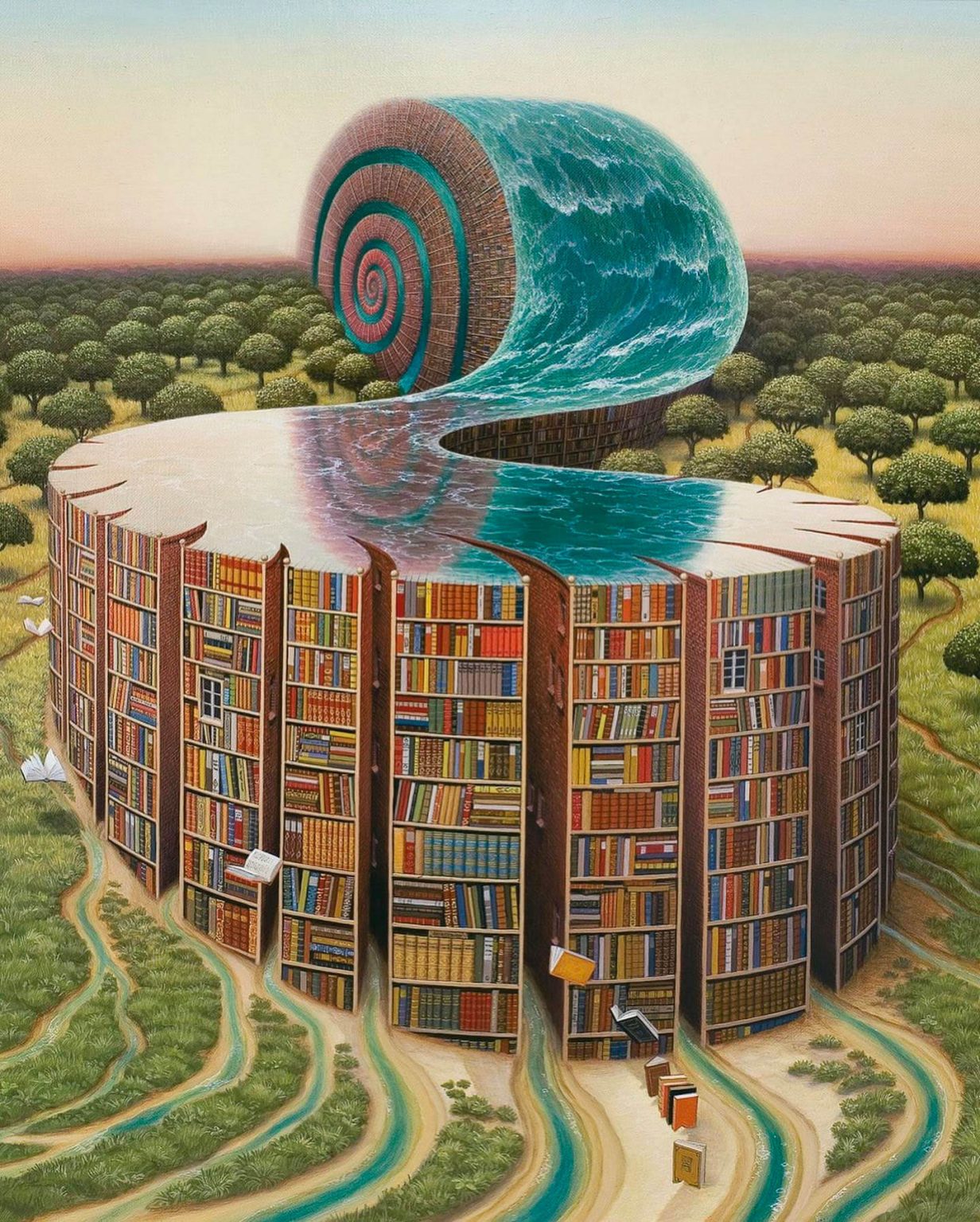 Rob Gonsolves Waterfall Mind-Boggling Paintings by Rob Gonsalves | Daily design inspiration for ...