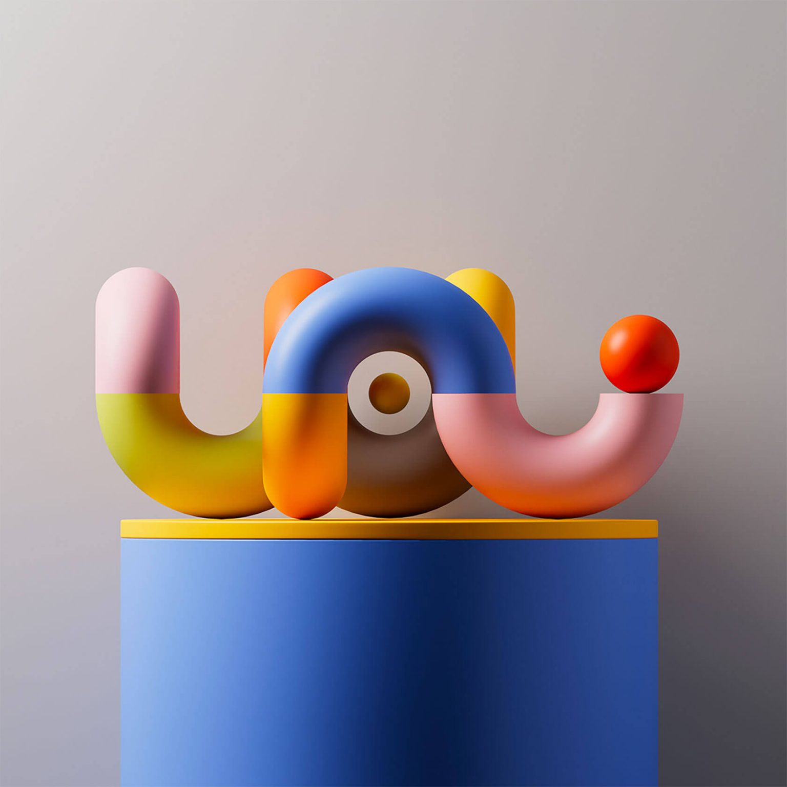 Geometric 3D Compositions by Dan Zucco | Daily design inspiration for ...