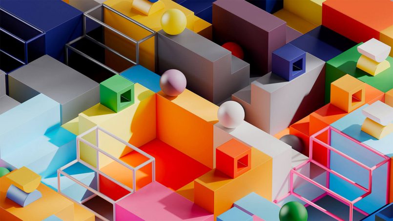 Geometric 3D Compositions by Dan Zucco | Daily design inspiration for ...