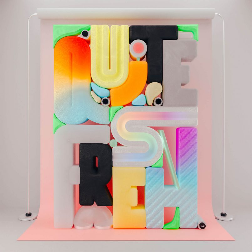 Fantastic 3D Typography by Leonardoworx | Daily design inspiration for ...