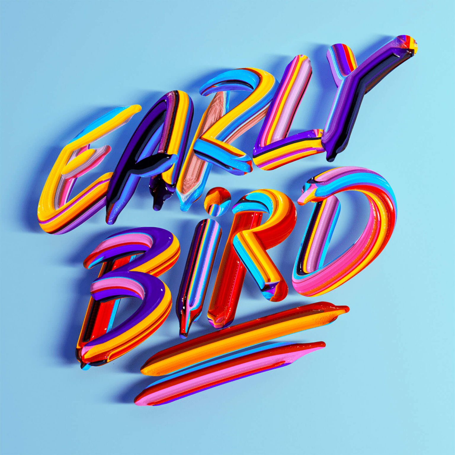 Amazing 3D Typographic Artworks by Jenue | Daily design inspiration for ...