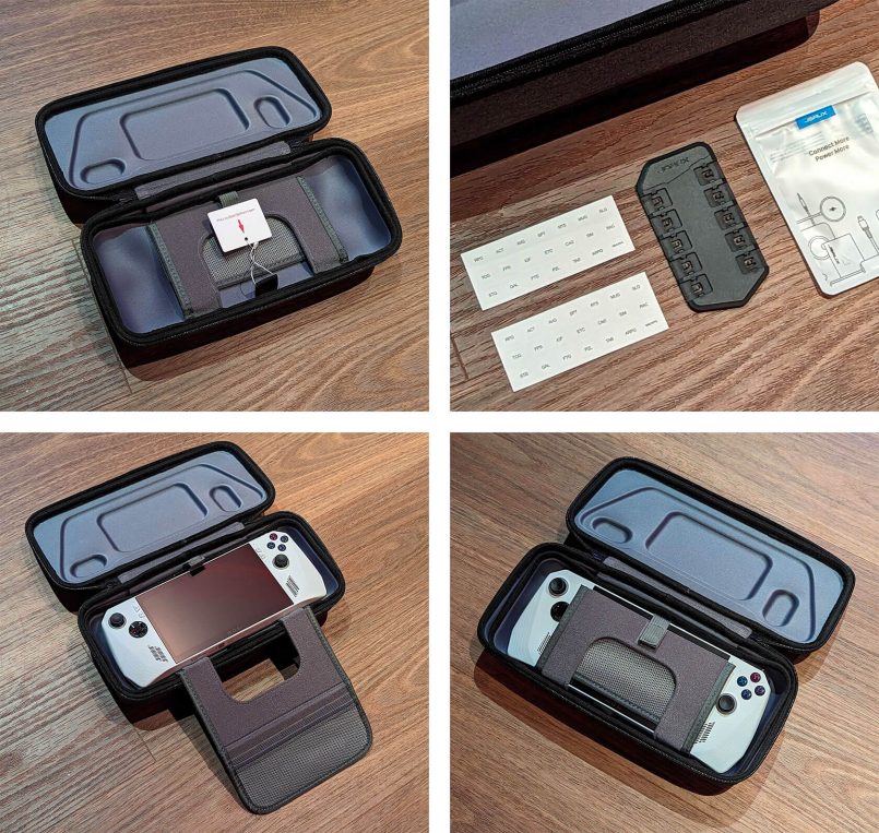 Carrying Case for ROG Ally - Portable Hard Shell Carrying Case for ROG Ally  Gaming Handheld - Lighweight/Full Protection/Folding Bracket