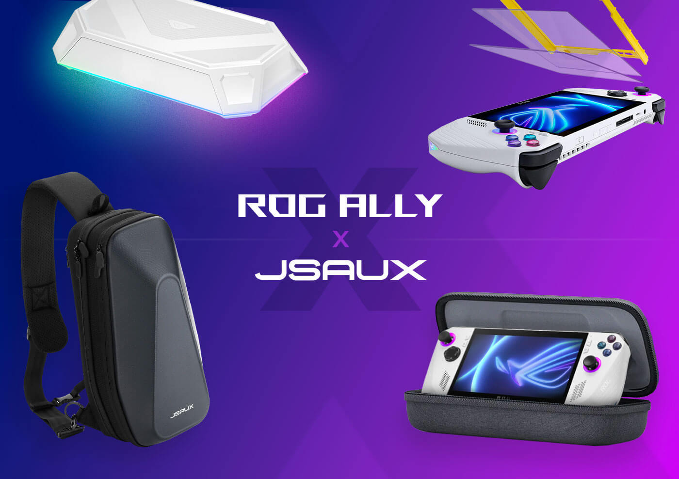 Carrying Case Kit for ASUS ROG Ally Accessories, Portable Hard