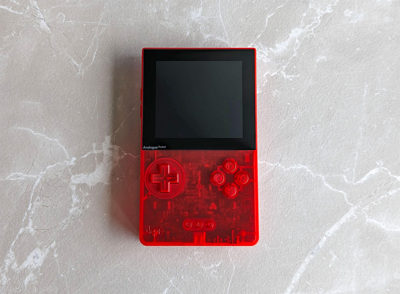 First Look Analogue Pocket Transparent Red Limited Edition Daily