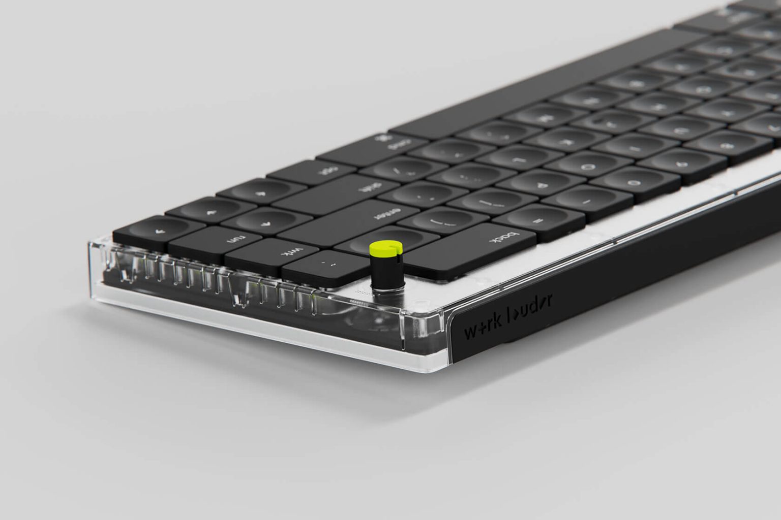 Clavier Nomad E – Work Louder – QWERTY Noir – Low Profile Bluetooth