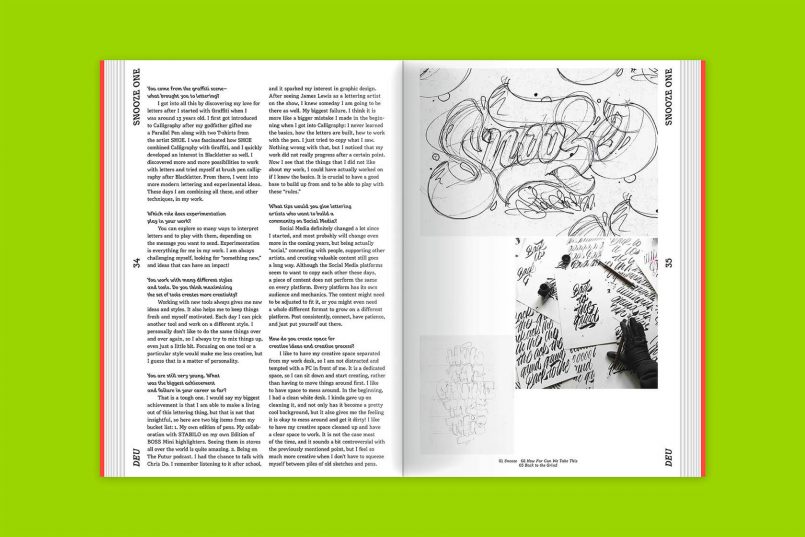 Yearbook of Lettering #1 by Slanted | Daily design inspiration for ...