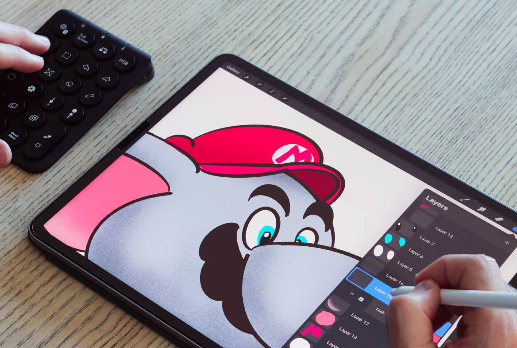 PenPad – Clavier Bluetooth Pour Procreate, Compact, Noir, Neuf