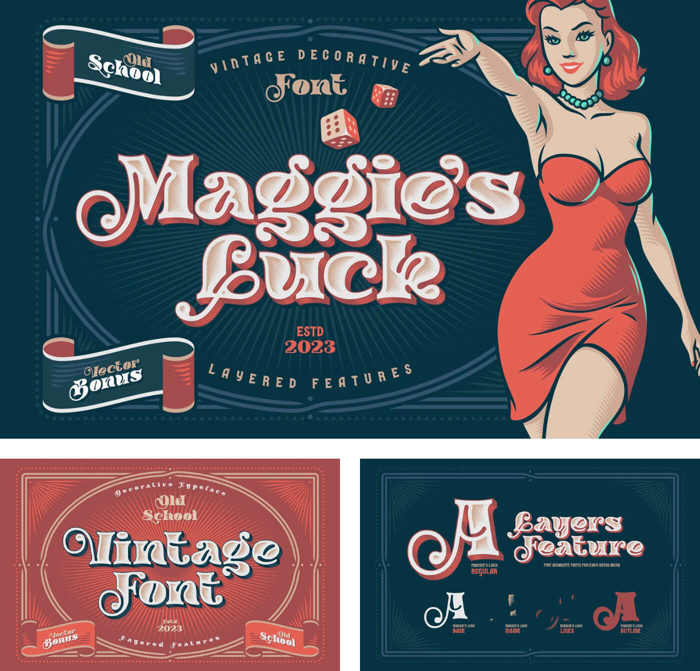 24 Best Fonts To Make An Impact In 2024 Daily Design Inspiration For   24 Fonts 17 Maggies Luck 