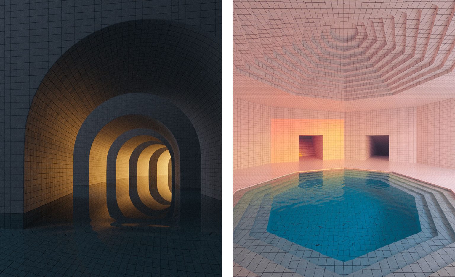 Dream Pools: Liminal Space Artworks by Jared Pike | Daily design ...