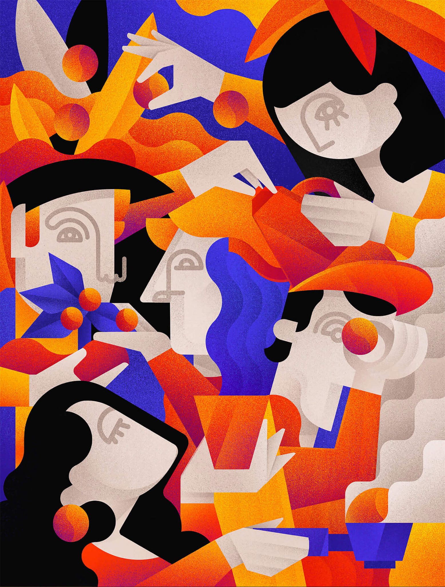 Bold & Colorful Illustrations by Adriana Vala | Daily design ...
