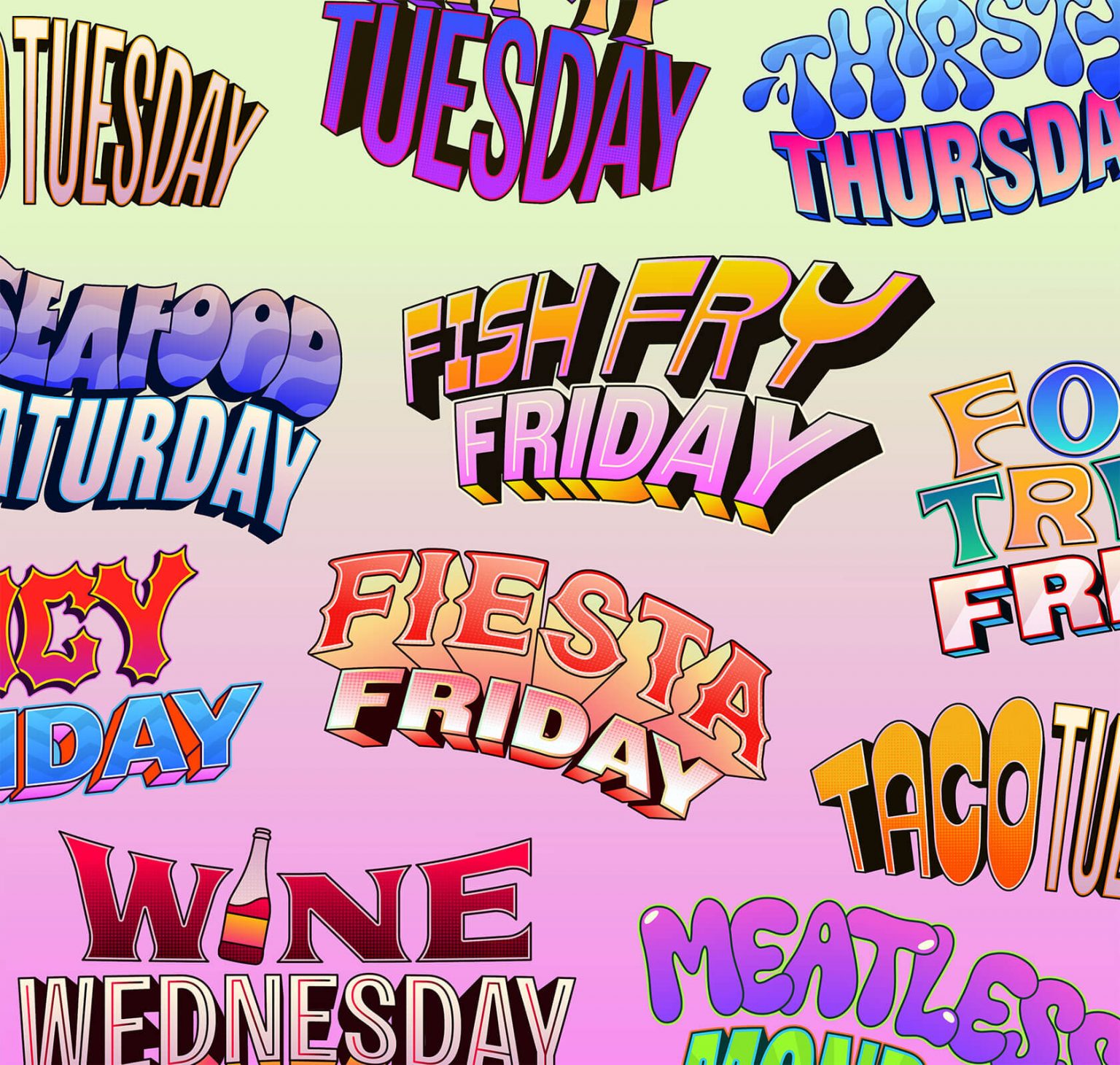 Awesome Food-Themed Lettering by Mat Voyce | Daily design inspiration ...