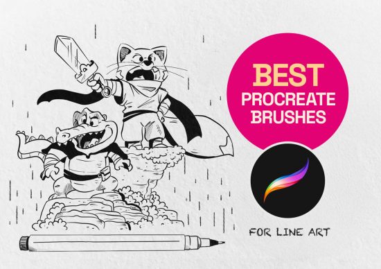 Top 10 Best Procreate Brushes for Line Art | Daily design inspiration ...
