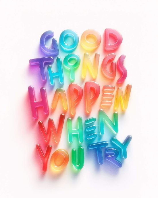 Candy-Colored Lettering Creations by Memo Vigil | Daily design ...