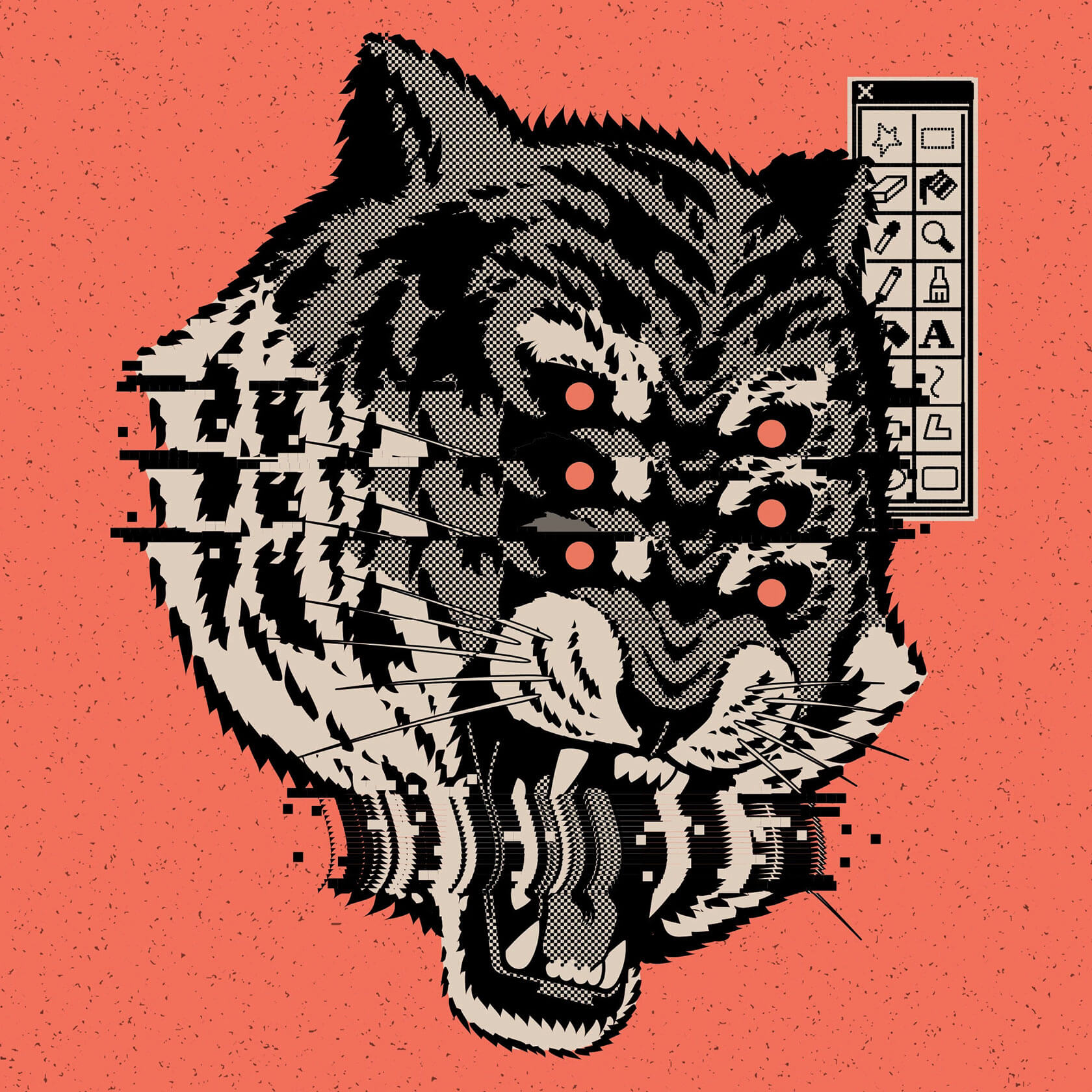 Wild Glitch: Distorted Animal Portraits by Manuel Cetina | Daily